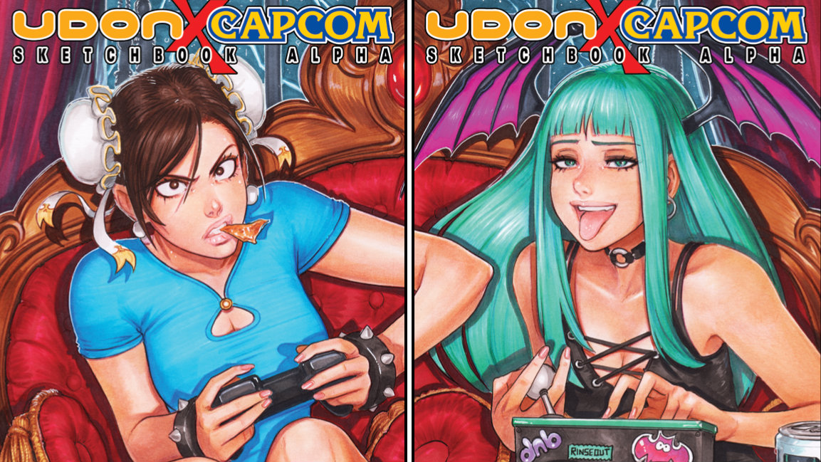 Chunli Morrigan Udon x Capcom Sketchbook alpha