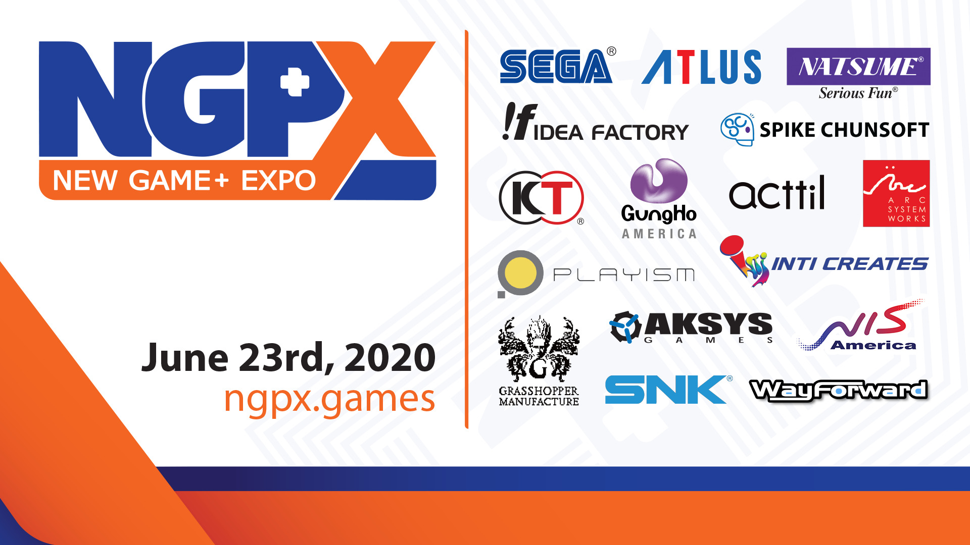 New Game+ Expo NGPX 2020 New Game Plus Expo