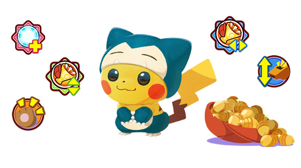 snorlax pikachu pokemon cafe mix