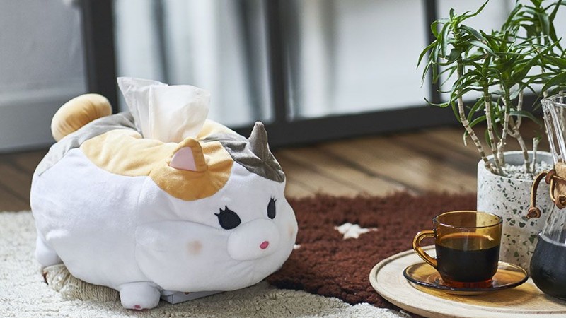 ffxiv fat cat plush tissue box cover