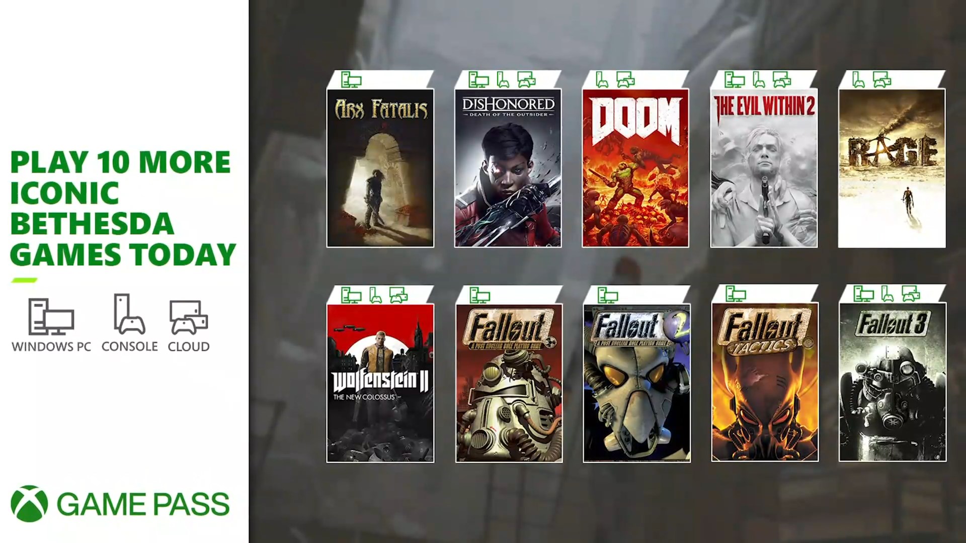 fallout xbox games pass games