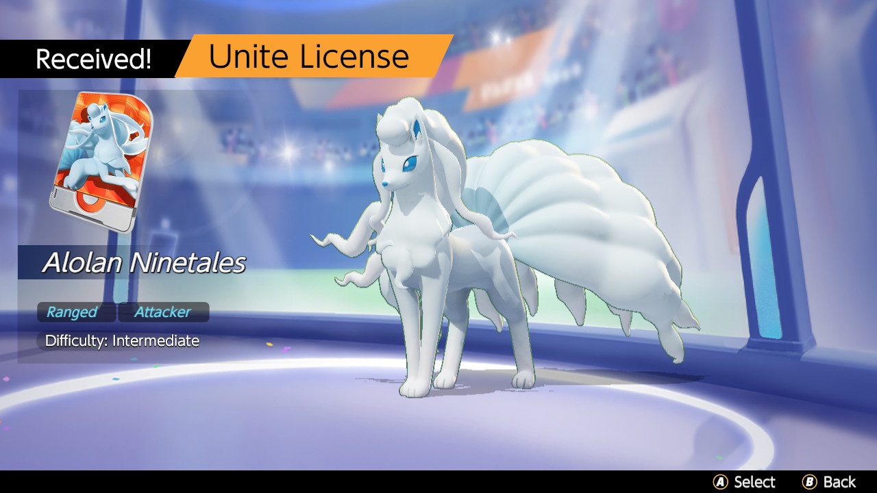 Free Pokemon Unite License Licenses Alolan Vulpix