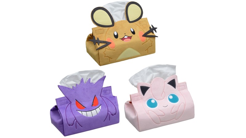 Pokemon Gengar Jigglypuff Dedenne tissue boxes
