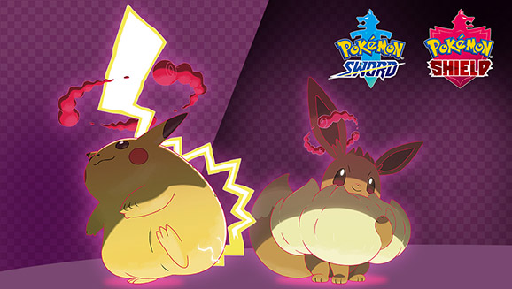 Pokemon Sword Shield Gigantamax Pikachu Eevee