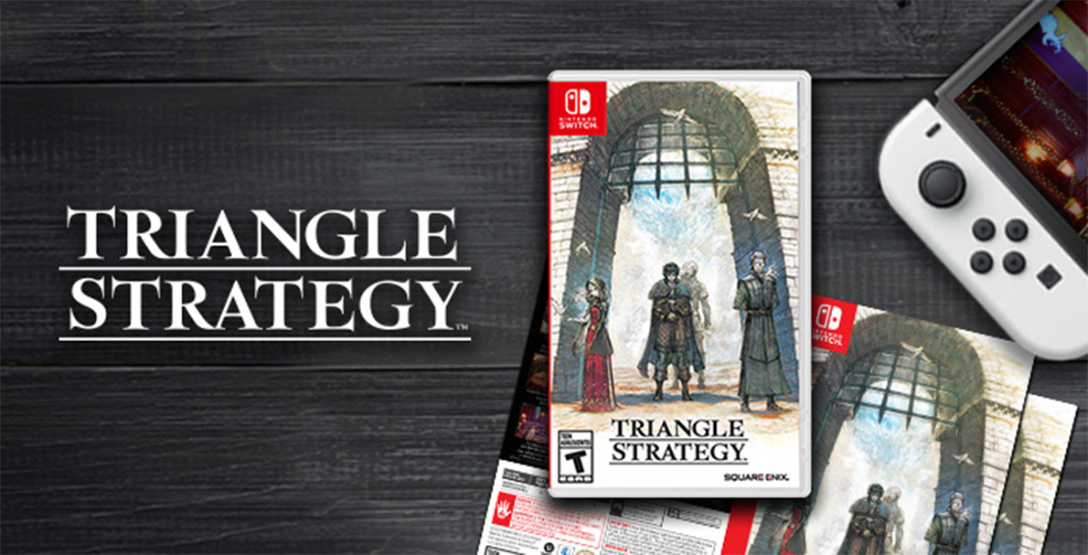 Triangle Strategy alternate box art cover artwork as My Nintendo reward to download and print for 30 Platinum Points