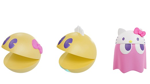 Pac-Man x Sanrio Figures Dress Up Pac-Man and Ghosts