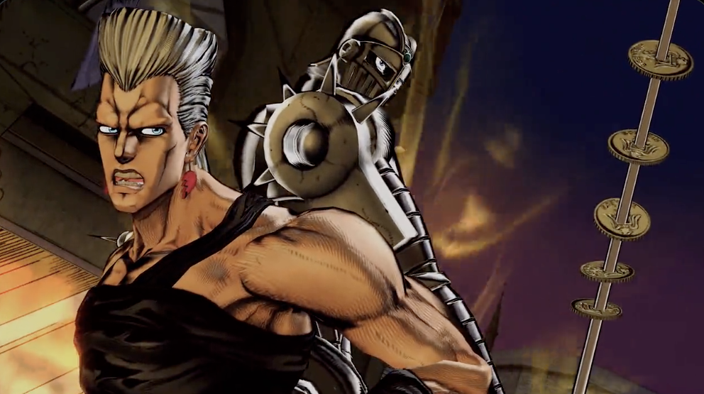 See Jean Pierre Polnareff in JoJo's Bizarre Adventure: All-Star Battle R
