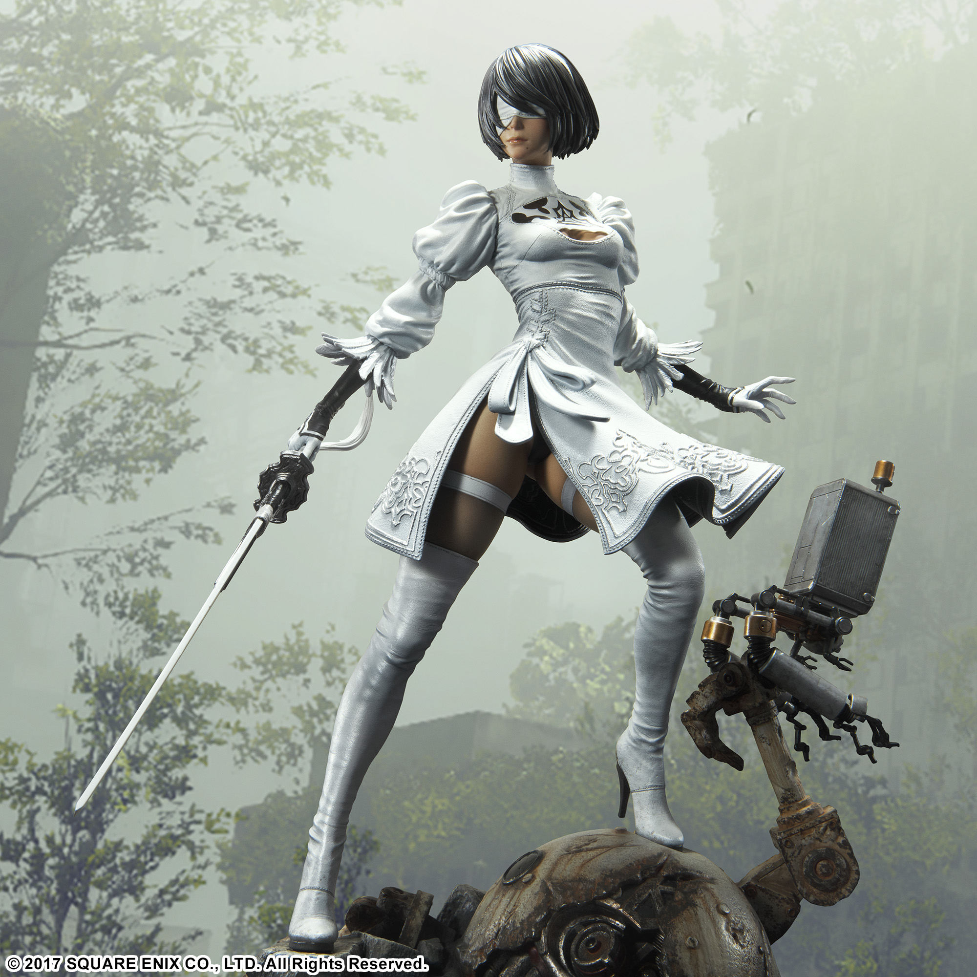 NieR Automata 2B 2P 1/4 Scale Statue Will Cost Over 1,000 Siliconera
