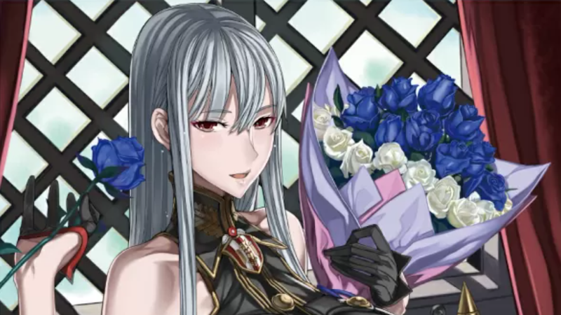 Selvaria Bles in Valkyria Chronicles exhibit for 15th anniversary
