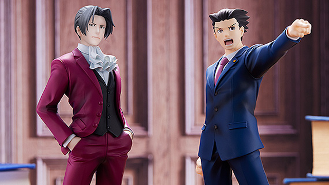 Miles Edgeworth and Phoenix Wright Pop Up Parade figures